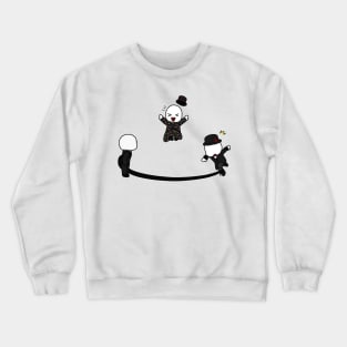 the slender brothers play with jump rope Crewneck Sweatshirt